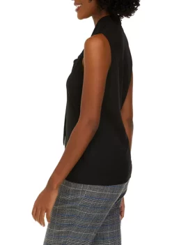 Cheapest 🔥 Kasper Sleeveless Tie Front Blouse 🎁 -Southern Home Sales Shop Belk 983